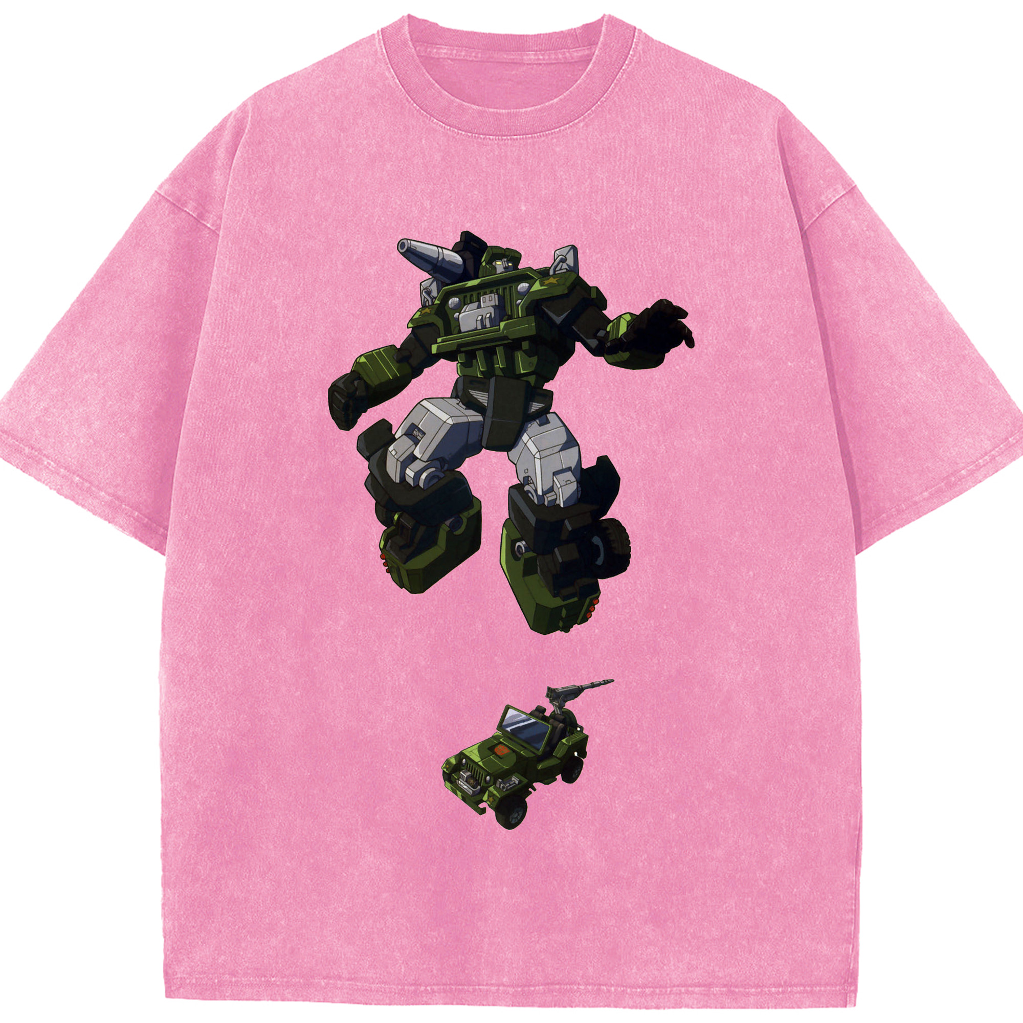 （画像用）  綿100% ヴィンテージ風 半袖Tシャツ（フロントプリント）